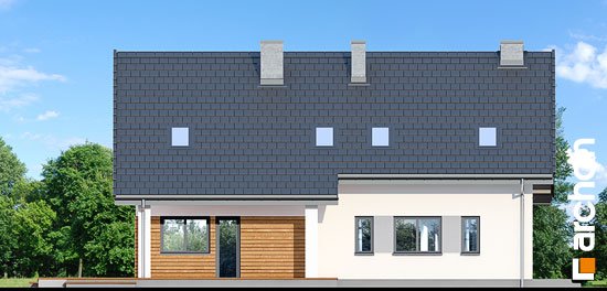 Проект дома Дом в яблонках 15 (Г2) - 6 С мансардным этажом дома в Киеве