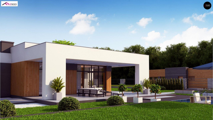 Проект дома Ux185 - 5 Одноэтажные дома в Киеве