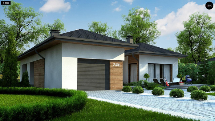 Проєкт будинку U401 - Одноповерхові дома у Києві
