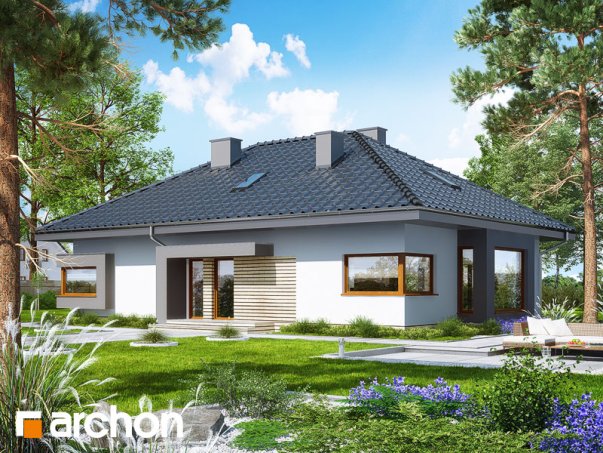 Проект дома Дом под красной рябиной 11 (Н) - 1 С мансардным этажом дома в Киеве