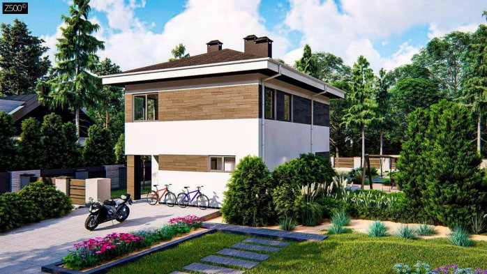 Проект дома Uu3 A - 1 Двухэтажные дома в Киеве