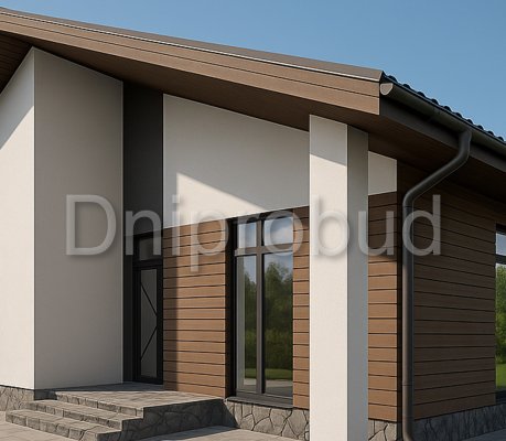 Одноэтажный дом по индивидуальному проекту в Одинковке