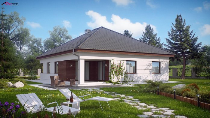 Проект дома U195 S - 2 Одноэтажные дома в Киеве