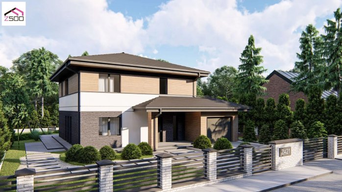 Проект дома U421 25+ - 3 Двухэтажные дома в Киеве