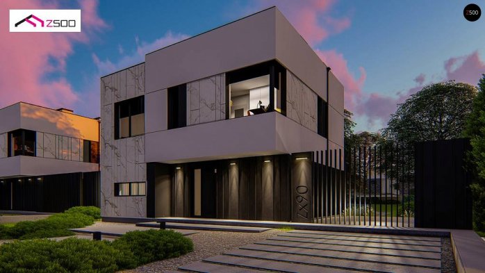 Проект дома Ux90 - 4 Двухэтажные дома в Киеве