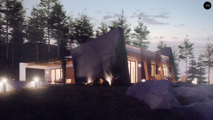 Проект дома Ux106 - 13 Одноэтажные дома в Киеве