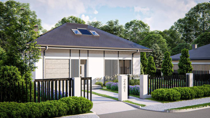 Проект дома U481 - 1 С мансардным этажом дома в Киеве