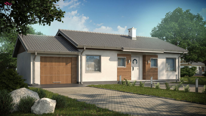 Проект дома U7 L GL v1 - 1 Одноэтажные дома в Киеве