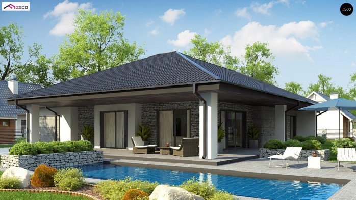 Проект дома U279 - 2 Одноэтажные дома в Киеве