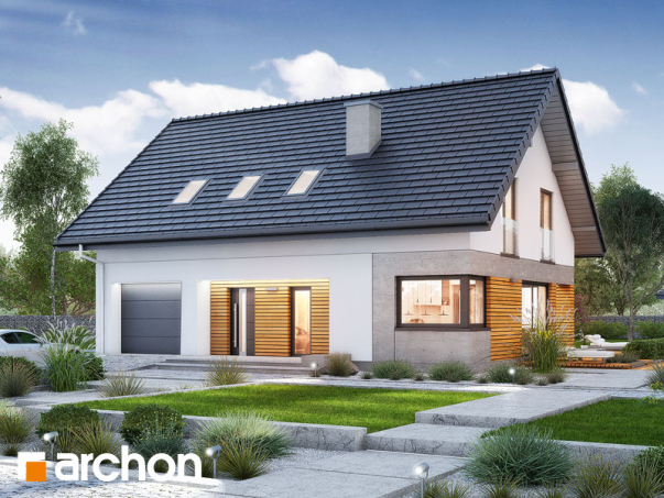 Проект дома Дом в аурорах 6 - 1 С мансардным этажом дома в Киеве