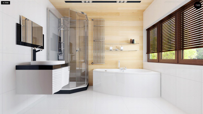 Проект дома Ur5 - 21 С мансардным этажом дома в Киеве