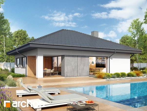 Проект дома Дом в хакетиях 6 - 2 Одноэтажные дома в Киеве