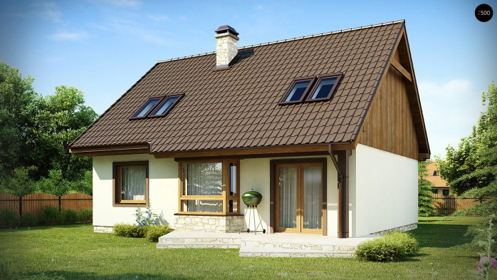 Проект дома U40 - 1 С мансардным этажом дома в Киеве