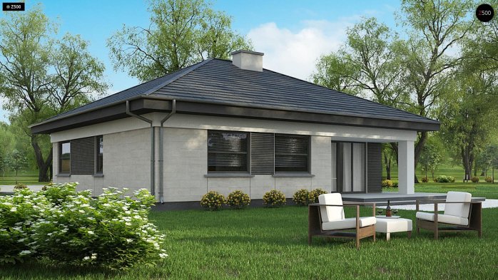 Проект дома U332 D - 5 Одноэтажные дома в Киеве