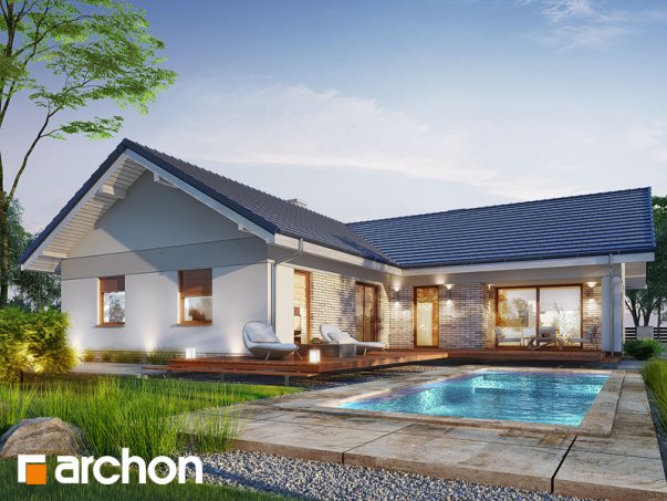 Проект дома Дом в жимолости (Г2Т) - 2 Одноэтажные дома в Киеве