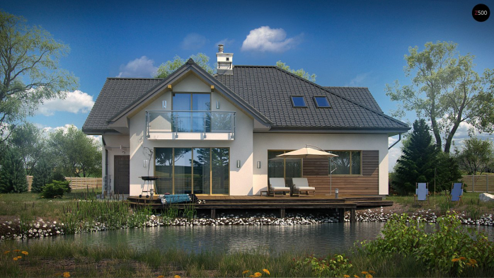 Проект дома U272 - 3 С мансардным этажом дома в Киеве