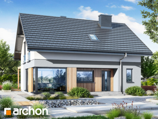 Проект дома Дом в вистерии 8 - 1 С мансардным этажом дома в Киеве