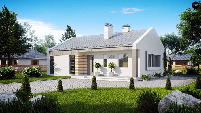 Проект дома U251 - 2 Одноэтажные дома в Киеве