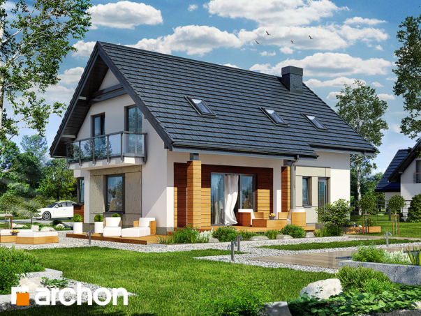 Проект дома Дом в яблонках 4  - 2 С мансардным этажом дома в Киеве