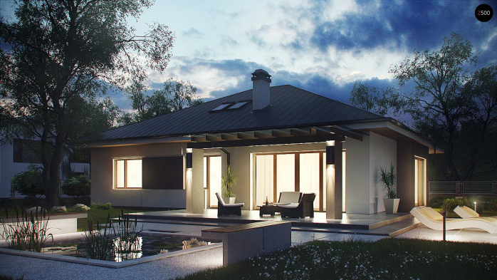 Проект дома U158 - 2 Одноэтажные дома в Киеве