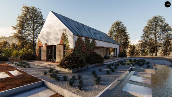 Проект дома U472 - 4 Одноэтажные дома в Киеве