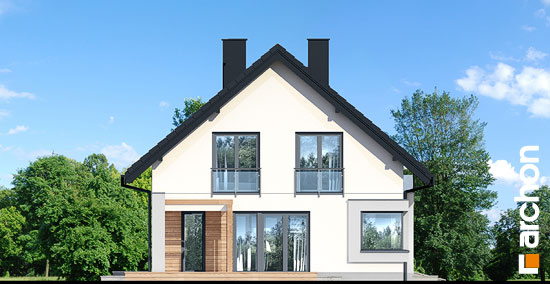 Проект дома Дом в изопируме 4 - 4 С мансардным этажом дома в Киеве