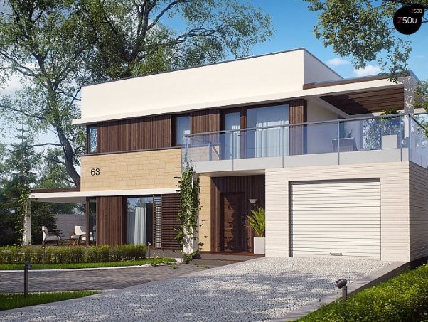 Проект дома Ux63 s - 1 Двухэтажные дома в Киеве