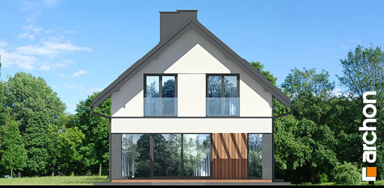 Проект дома Дом в мотыльках - 4 С мансардным этажом дома в Киеве