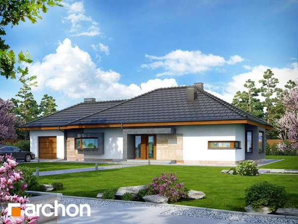 Проект дома Дом под красной рябиной (ГН) вер.2 - 1 Одноэтажные дома в Киеве