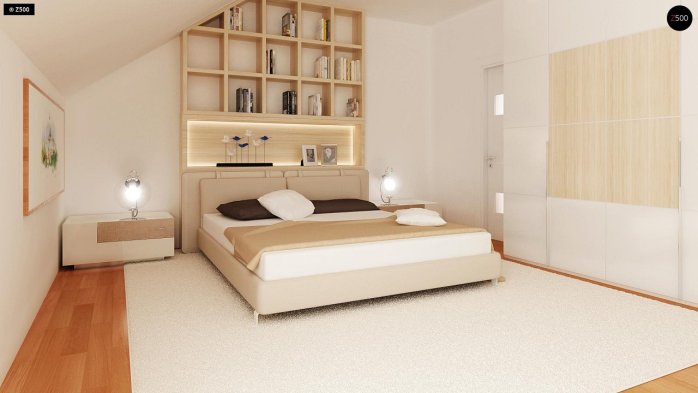 Проект дома Ub4 - 14 С мансардным этажом дома в Киеве