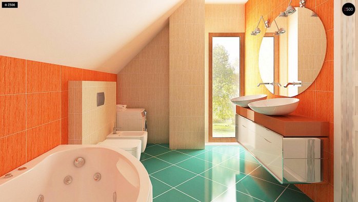 Проект дома U162 GLv2 - 10 С мансардным этажом дома в Киеве