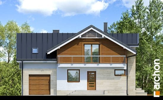 Проект дома Дом в абрикосах 3 вер.2 - 3 С мансардным этажом дома в Киеве