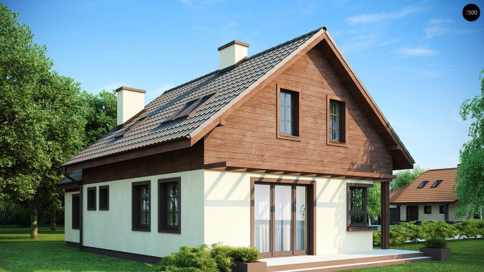 Проект дома U33 - 2 С мансардным этажом дома в Киеве