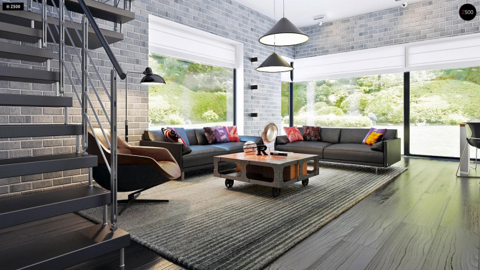 Проект дома Ux63 B+PK - 5 Двухэтажные дома в Киеве