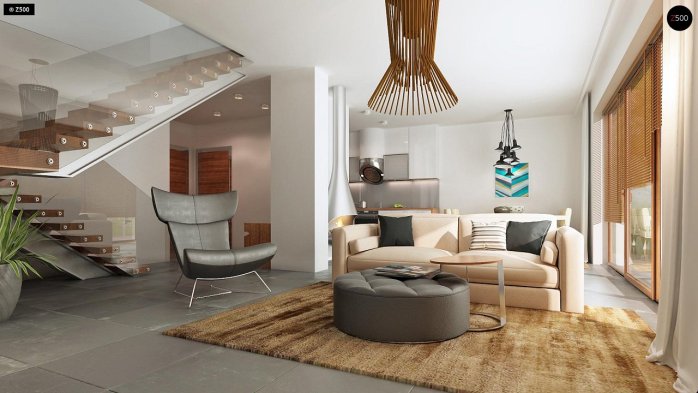 Проект дома Ub5 - 4 С мансардным этажом дома в Киеве