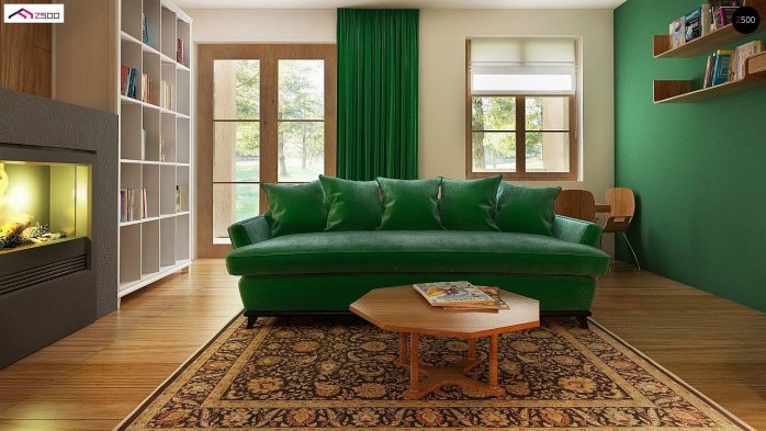 Проект дома U30 L bl - 7 С мансардным этажом дома в Киеве