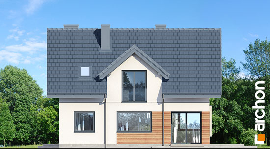 Проект дома Дом в изумрудах - 6 С мансардным этажом дома в Киеве