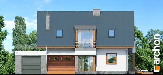 Проект дома Дом в пассифлоре вер.2 - 3 С мансардным этажом дома в Киеве