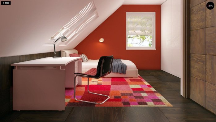 Проект дома U66 D zp - 18 С мансардным этажом дома в Киеве