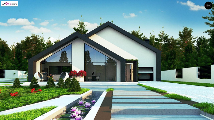 Проект дома Ux250 - 2 С мансардным этажом дома в Киеве