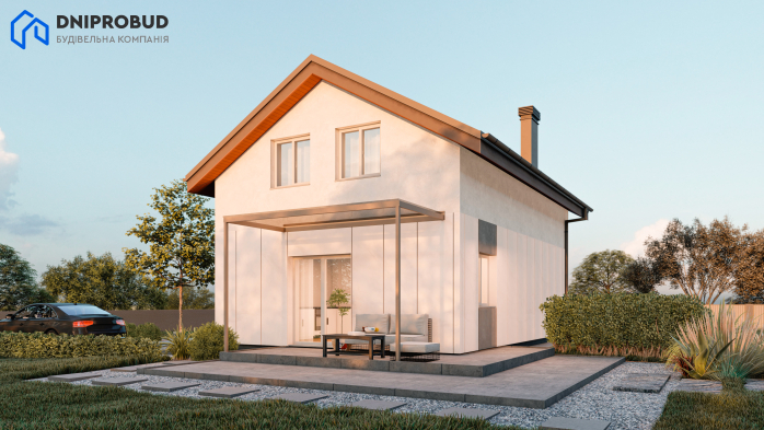 Проект дома DBE 3 - 5 С мансардным этажом дома в Киеве