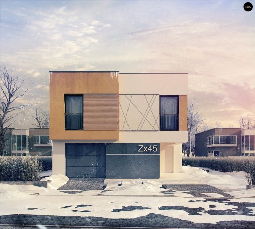 Проєкт будинку Ux45 - Двоповерхові дома у Києві