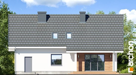 Проект дома Дом в хризантемах (А) - 6 С мансардным этажом дома в Киеве