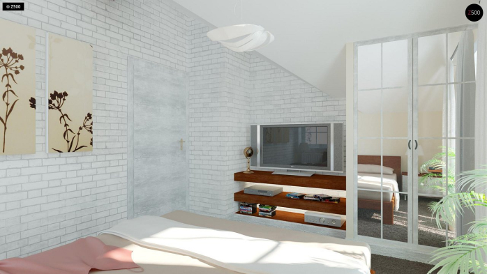 Проєкт будинку U3 - З мансардним поверхом дома у Києві