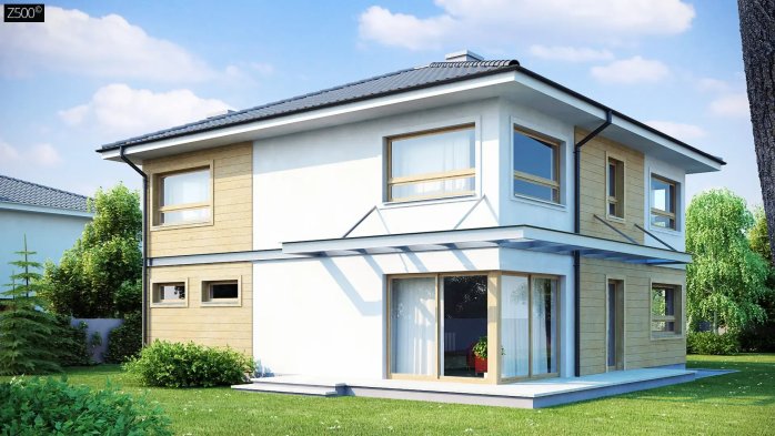 Проект дома Ux7 P - 1 Двухэтажные дома в Киеве