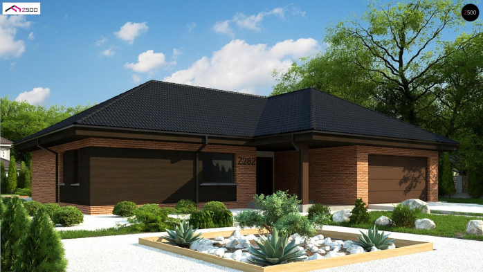 Проект дома U282 - 2 Одноэтажные дома в Киеве