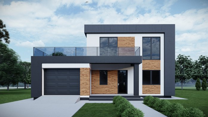 Проєкт будинку DBT 576 - Двоповерхові дома у Києві