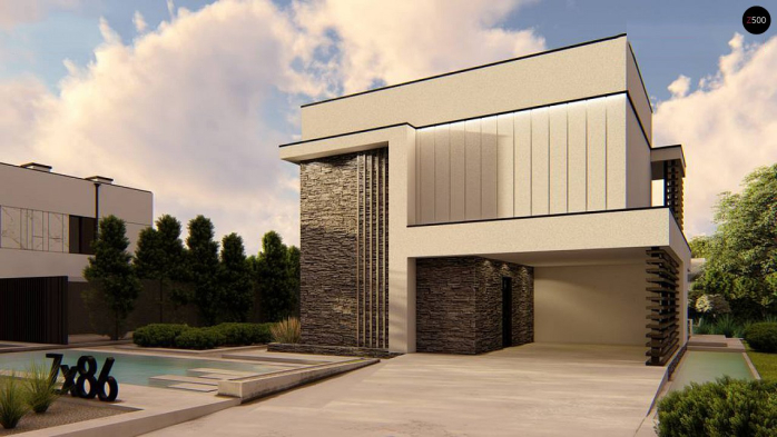 Проект дома Ux86 - 6 Двухэтажные дома в Киеве