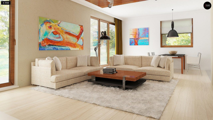 Проект дома U183 - 3 С мансардным этажом дома в Киеве