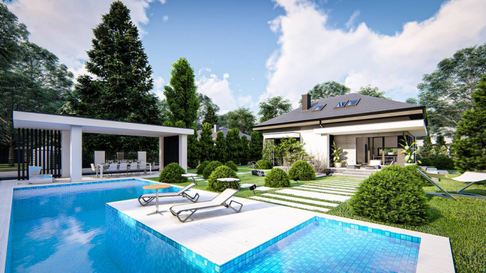 Проект дома U479 - 7 С мансардным этажом дома в Киеве